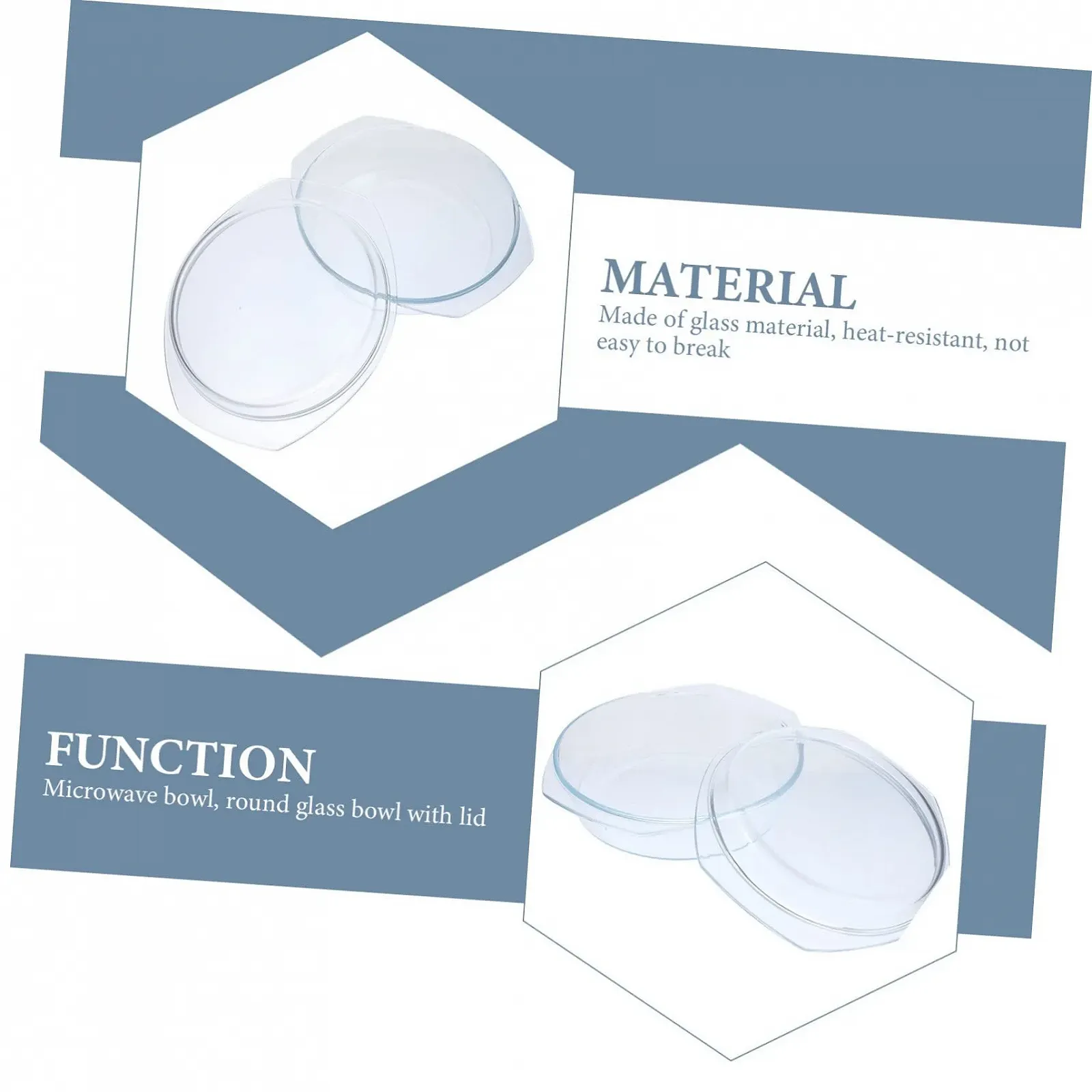 Кастрюля стеклянная с крышкой Прозрачная, фото №9