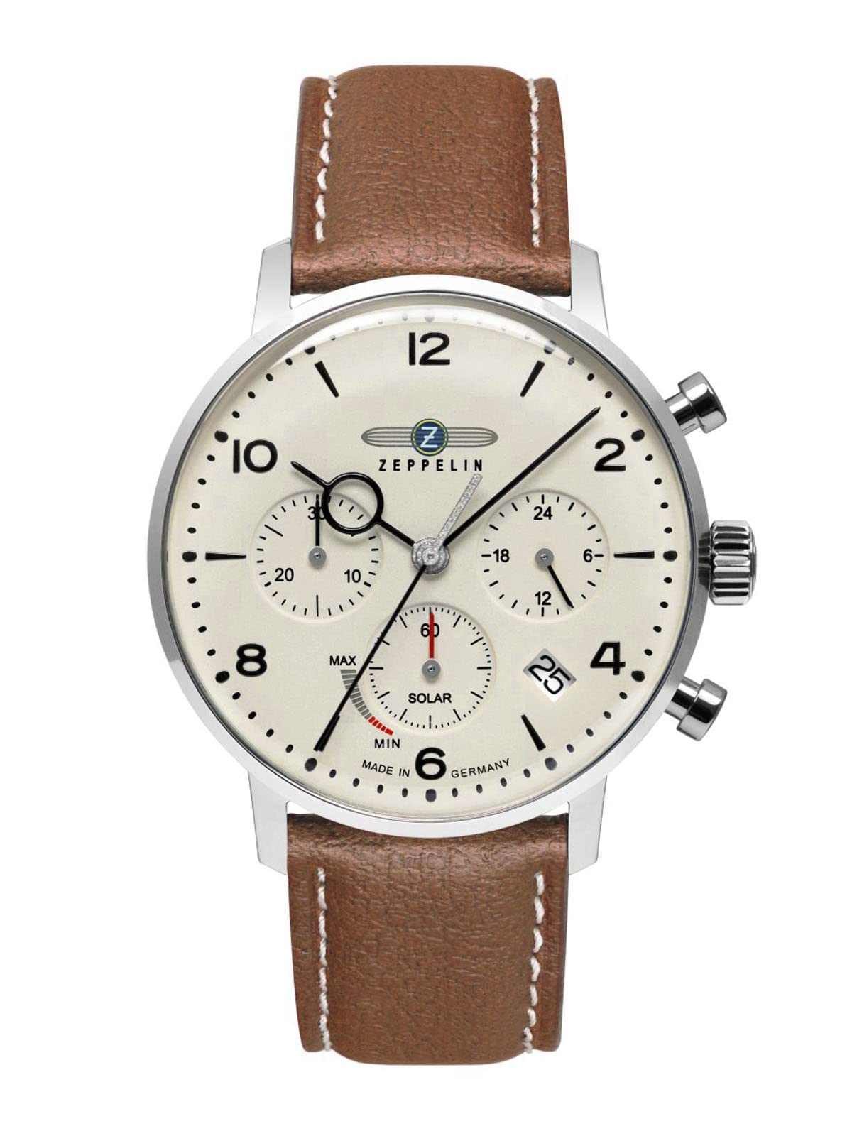 Годинник чоловічий Zeppelin Series LZ 129 Hindenburg Solar Chronograph Date 8086-5_n, фото №1