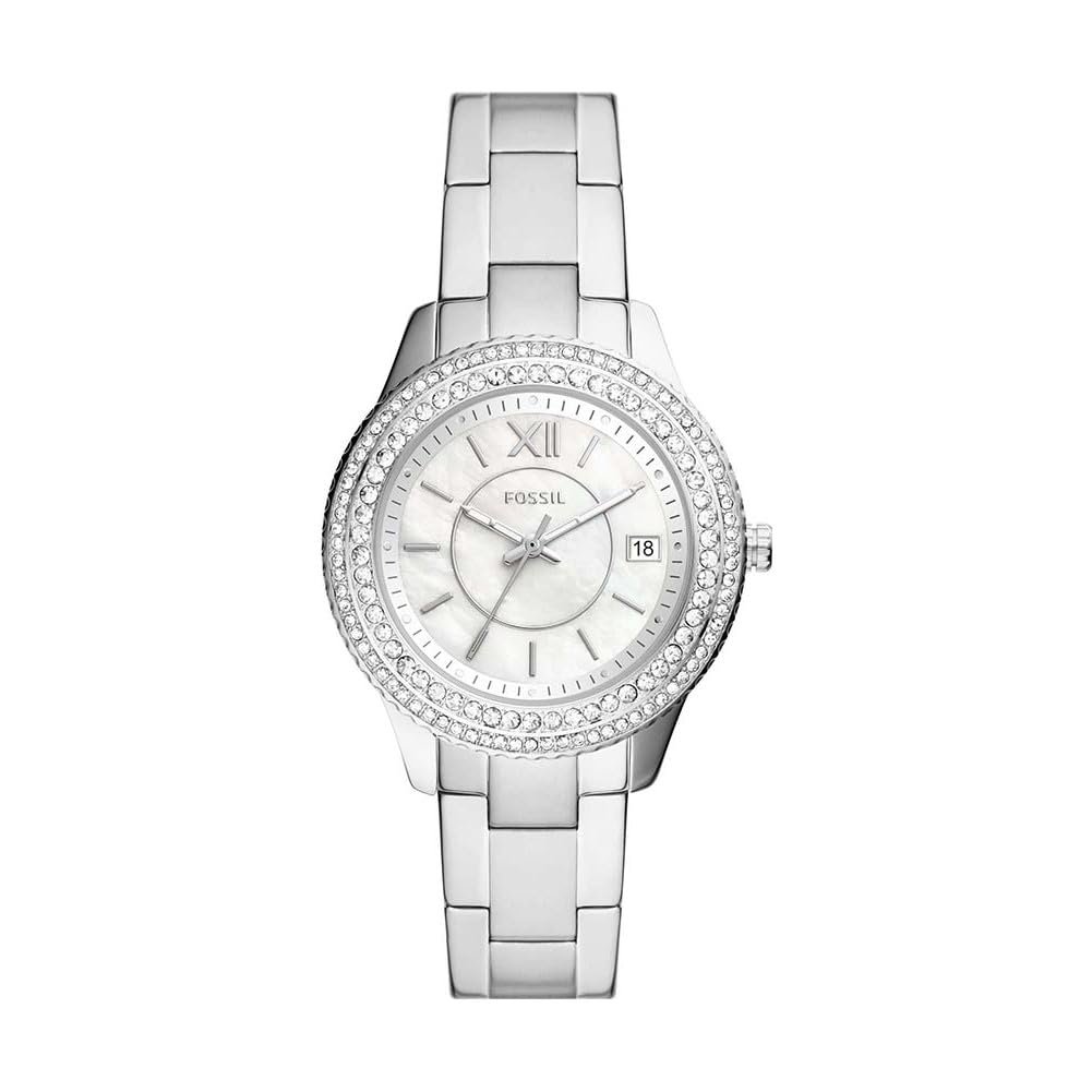 Женские часы FOSSIL Stella, 37 мм, кварцевый механизм, браслет из нержавеющей стали, фото №1
