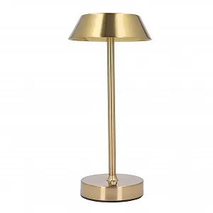 Настільна лампа Cordless LED 2000 мАг акумуляторна вінтажна 3 температури сенсорна Gold - Фото 1