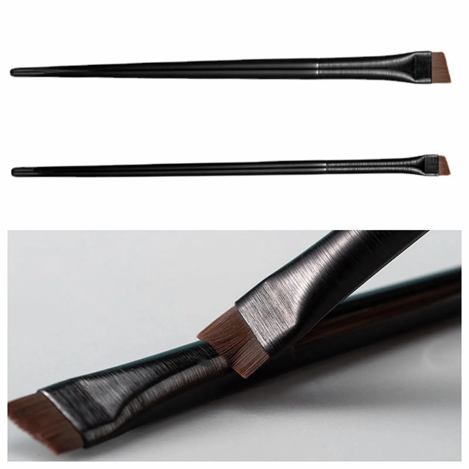 Пензлі для підводки з плоскою головкою і тонкими скошеними щетинками, фото №6