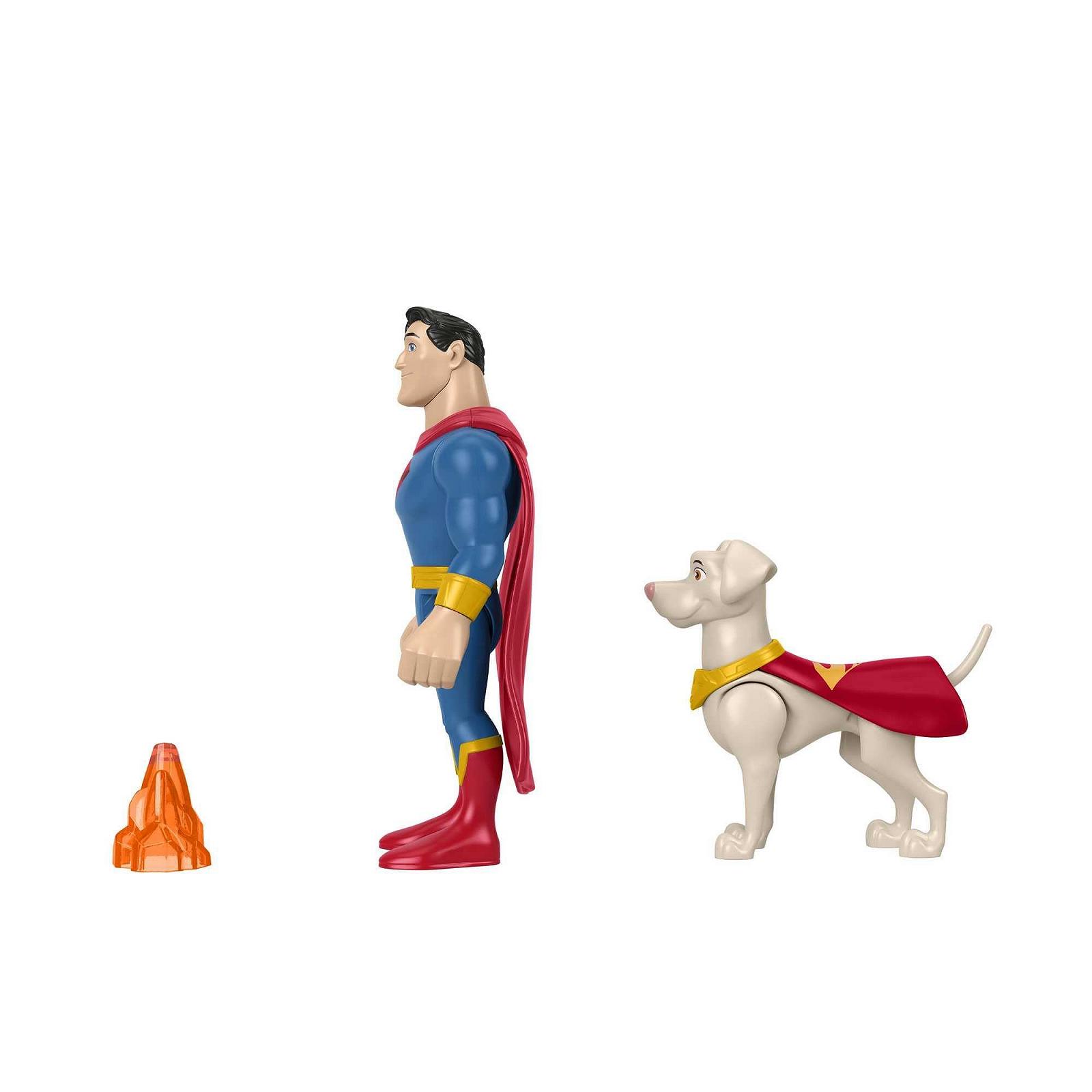 Игровой набор Fisher-Price DC Super Pets Супермен и Крипто, 2 подвижные фигурки и аксессуары, фото №5