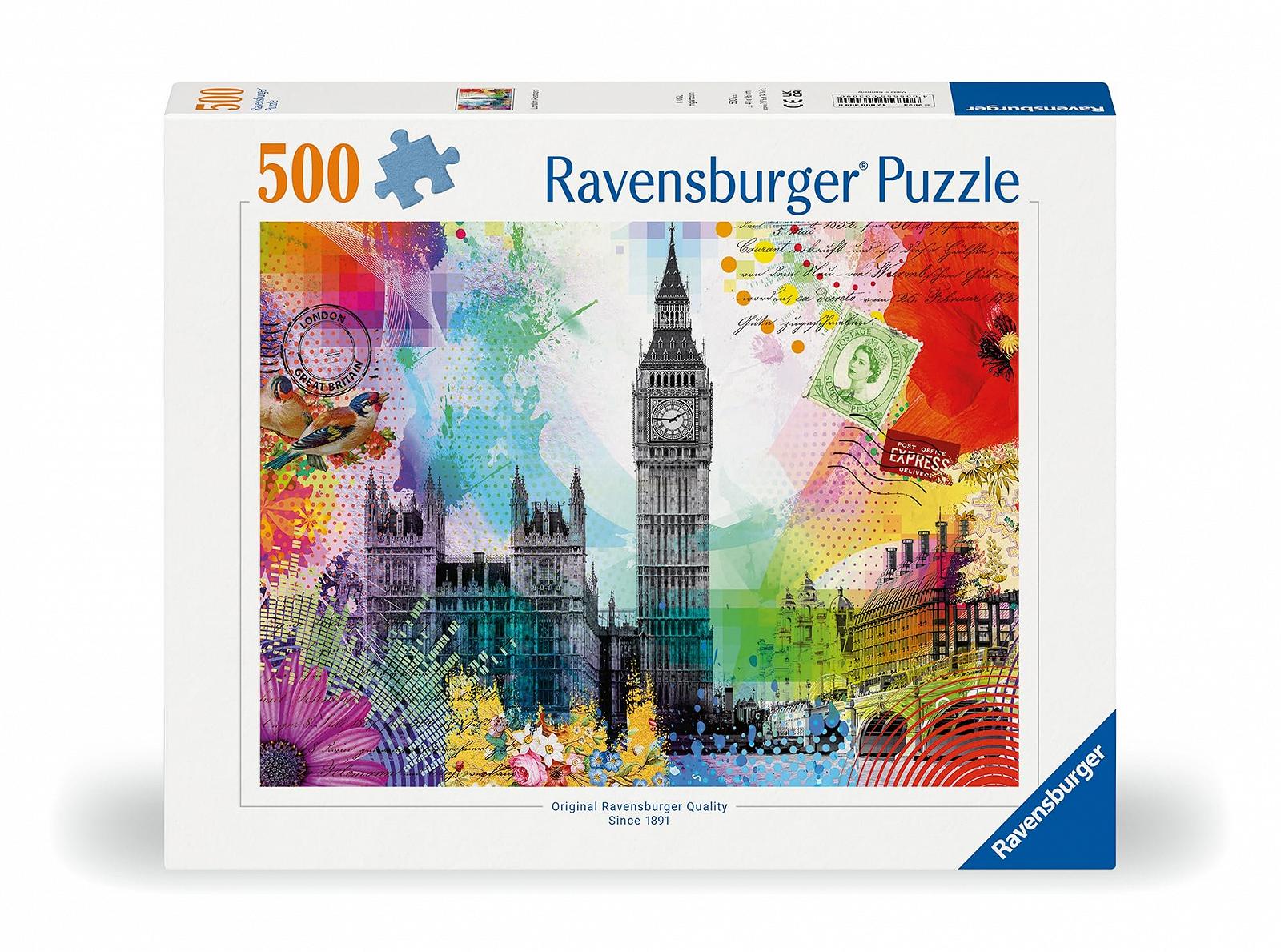 Пазл Ravensburger Greetings from London 12000309 500 деталей від 12 років, фото №2