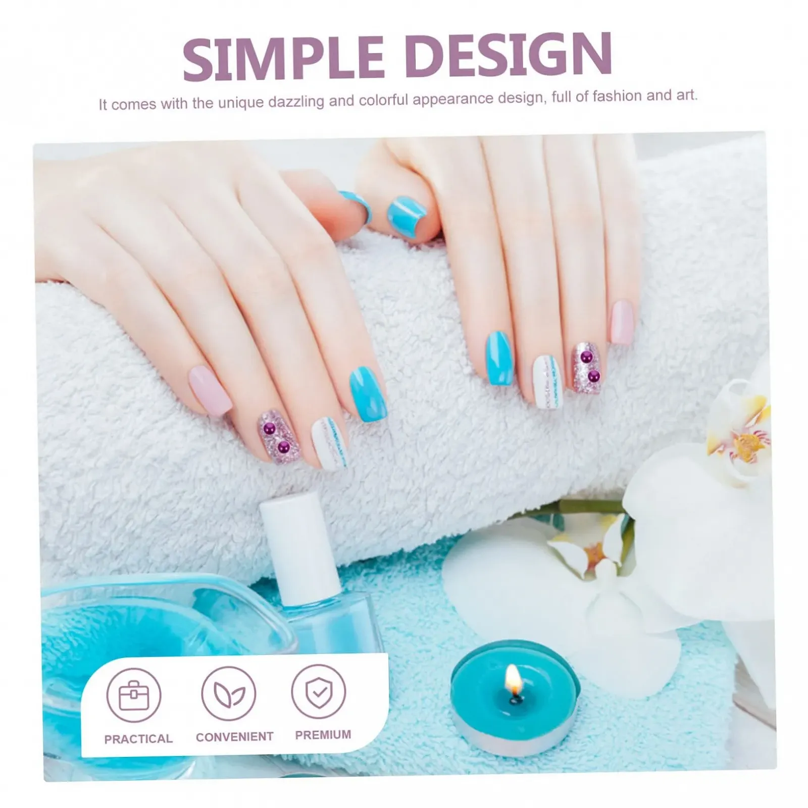 Підвіски для нігтів Beavorty 6 шт, смола, для декоративного прикрашання, практичні для манікюру вдома, манікюрний салон, фото №6