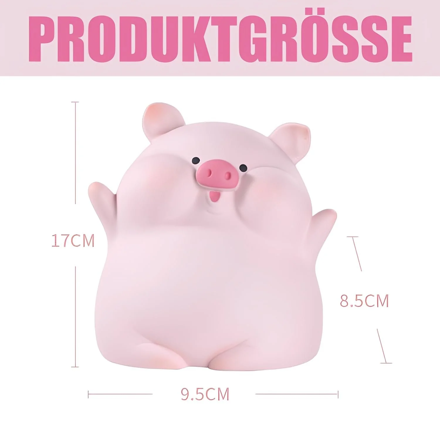 Скарбничка Kawaii пластикова у формі свинки, фото №2