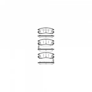 Комплект тормозных колодок, дисковый тормоз TRISCAN 8110 24015 - Фото 1