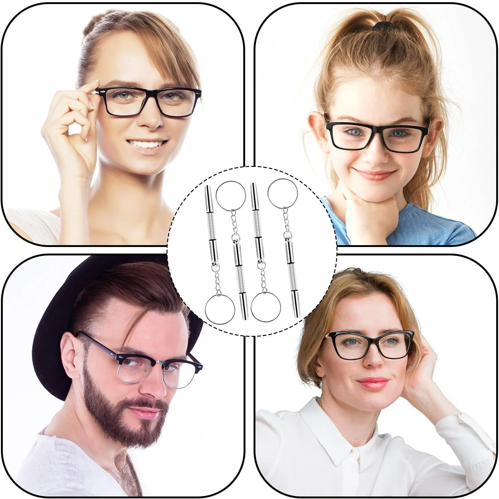 Набір Викрутка Скляна Міні Сталевий 3-в-1 Для Сонцезахисних Окулярів, фото №7