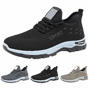 Мужские кроссовки Elevate для активного отдыха, на шнуровке, ортопедические, дышащие, удобные, для увеличения роста, удобная обувь для ходьбы, легкие туфли - Фото 1