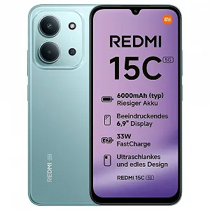 Смартфон Xiaomi Redmi 15C 5G 4/256GB 6.9" 120Hz MediaTek Dimensity 6300 50MP 6000mAh Mint Green - Фото 1