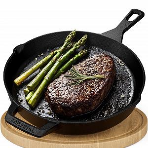 Купити Сковорода Kaisertal® Premium 30 см з чавуну з книжкою рецептів Чорний - Фото 1 Сковорода Kaisertal® Premium 30 см з чавуну з книжкою рецептів Чорний - Фото 1