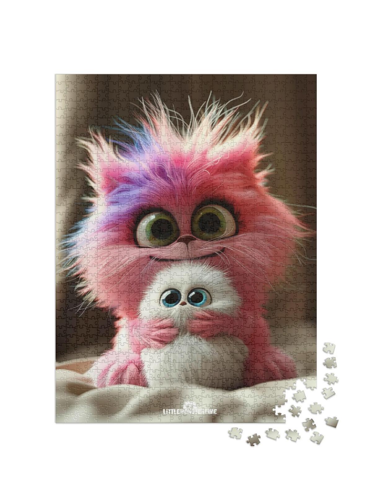 Пазл puzzleYOU Illustrations, Art & Fantasy LITTLEMONSTERTIME: Grace 1000 элементов 64 x 48 см, фото №2