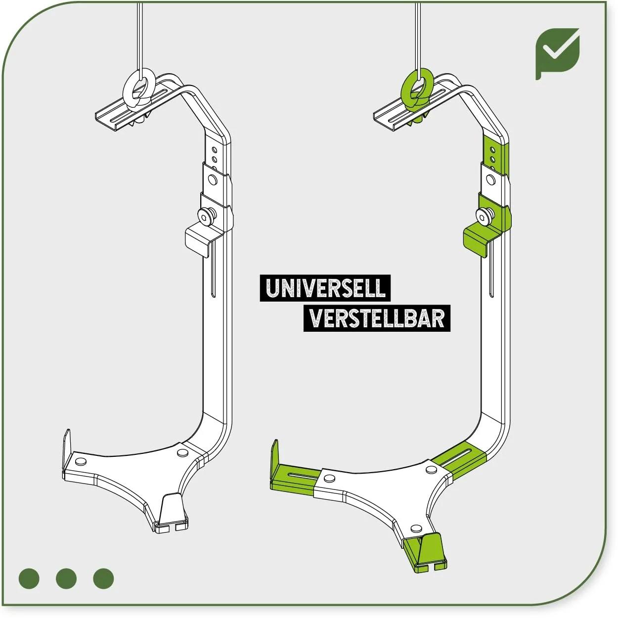 Тримач для підвісного квіткового горщика з нержавіючої сталі до 6 кг, фото №7 Тримач для підвісного квіткового горщика з нержавіючої сталі до 6 кг, фото №7