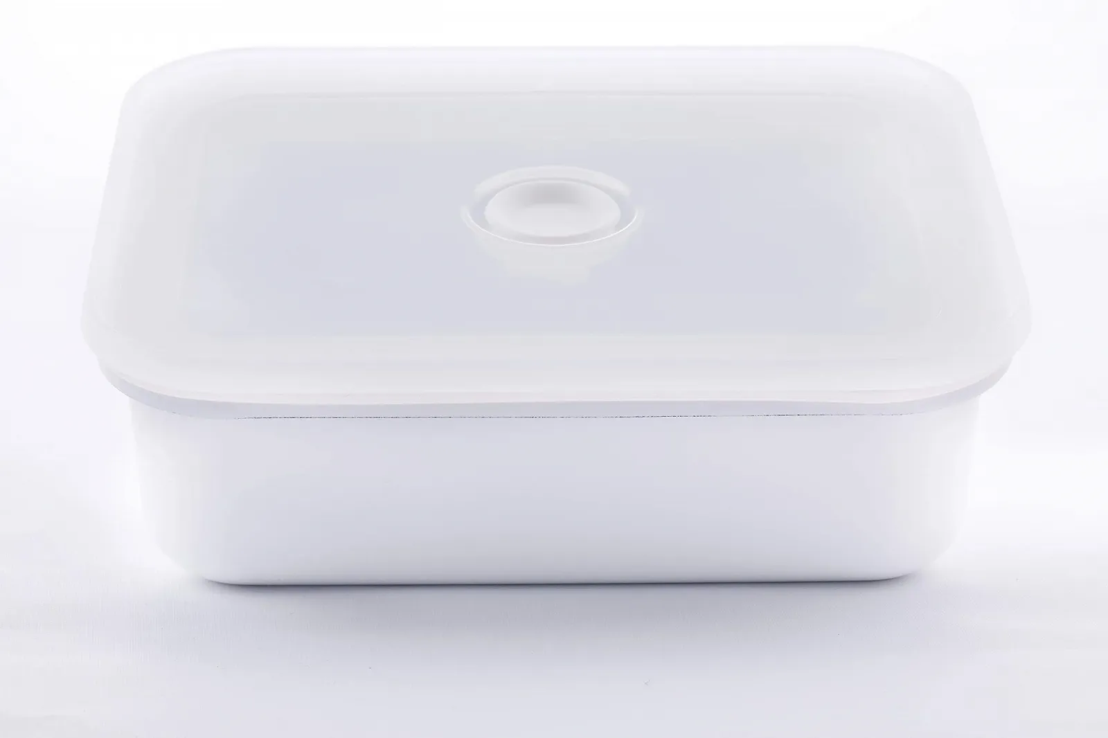 Форма для запекания 87006 эмалированная с арома-крышкой M 0,74 л 18x12x6 см Белая, фото №6