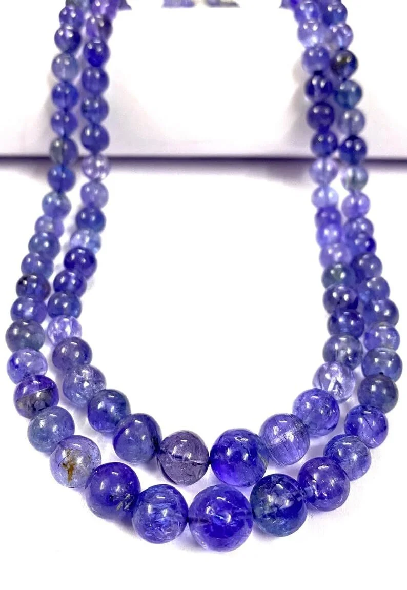 Бусины Круглый Танзанит Натуральный 5 x 8, фото №2