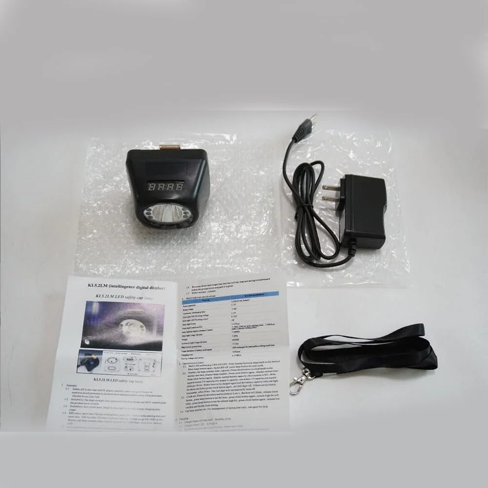 Ліхтар на кабелі LED 3W з LI-Ion батареєю та LCD дисплеєм для кемпінгу, гірничої справи, полювання та пішого туризму, фото №3