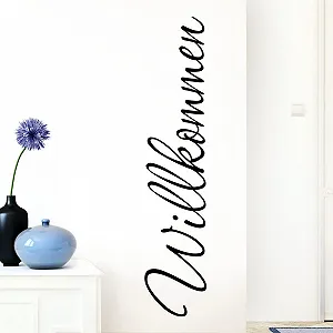 Наклейка на стіну Grandora W1099 Welcome Чорний 26 x 120 см - Фото 1