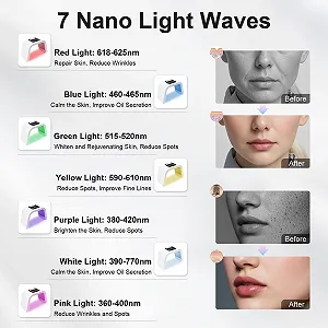 LED Маска для лица 7 цветов 3-сторонняя synthetic.ua - Фото 1