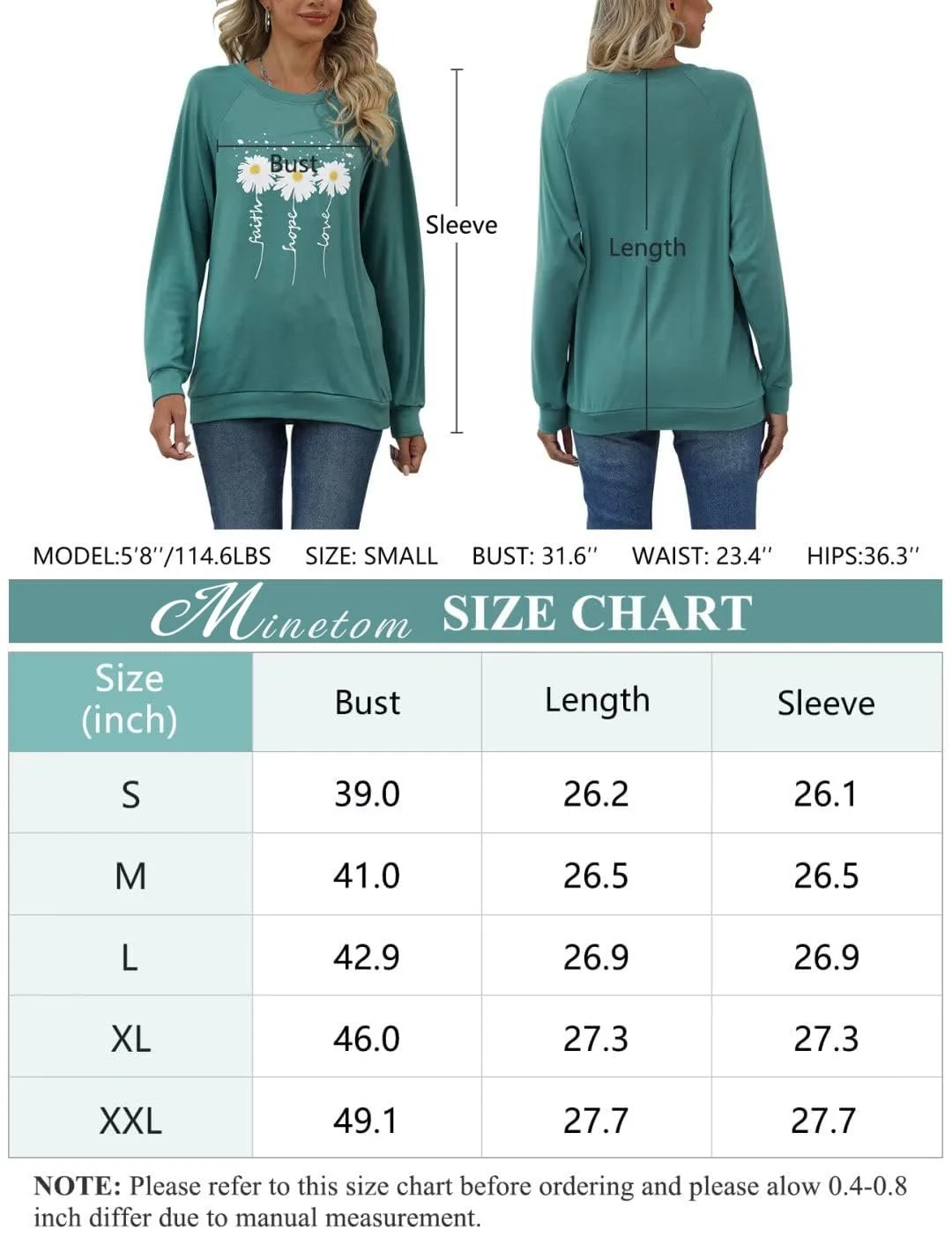 Женский свитшот Minetom Одуванчик с длинными рукавами, принт одуванчика, осенне-зимняя блузка, элегантный повседневный джемпер с круглым вырезом для женщин, фото №6