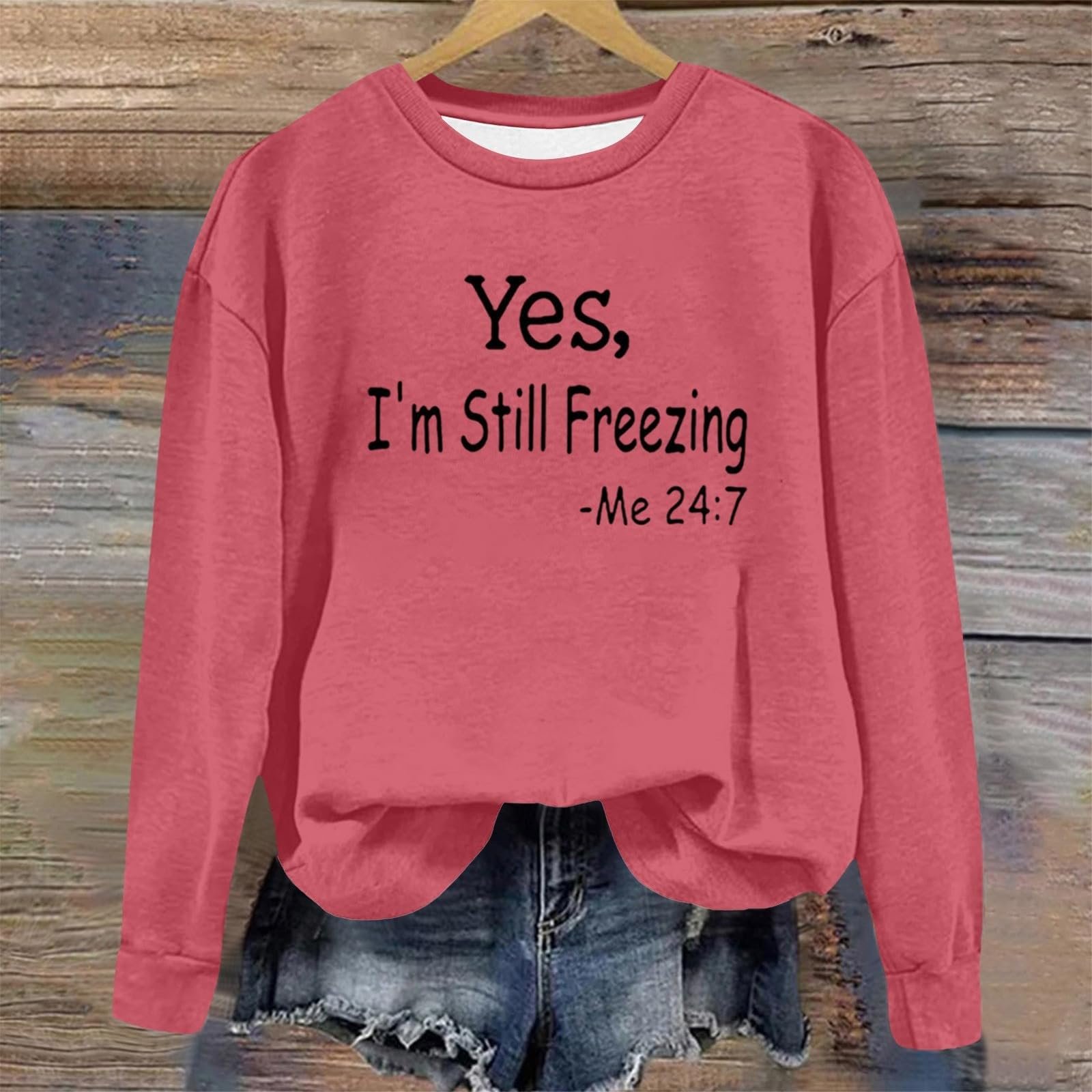 Женский свитшот Generisch с длинным рукавом, круглым вырезом, винтажным принтом, оранжевый худи на Хэллоуин, фото №3