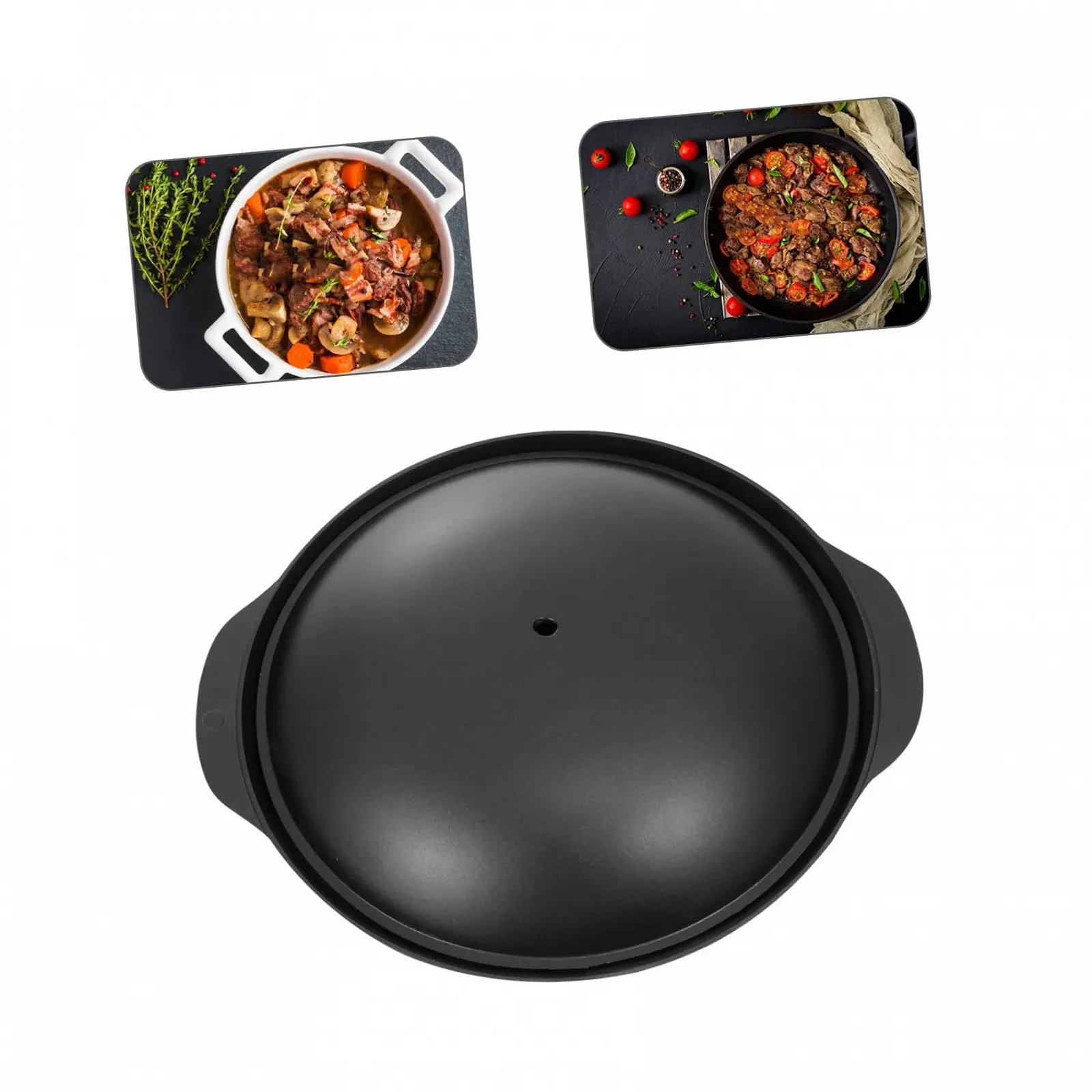 Гусятница алюминиевая с крышкой антипригарная энергосберегающая, фото №5