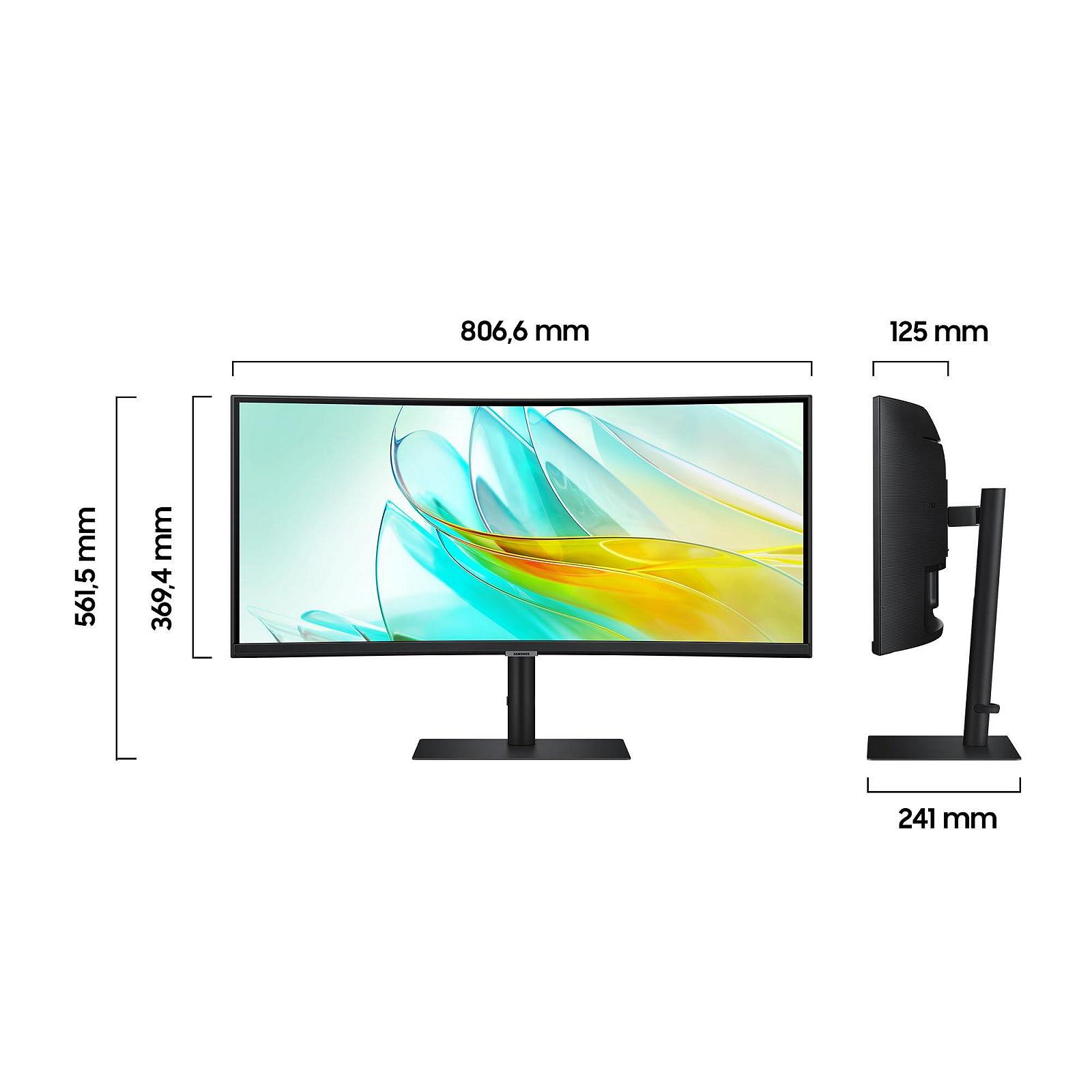 Монітор Samsung ViewFinity S65UC 34 дюйми VA 3440x1440 100 Гц 5 мс Чорний, фото №2