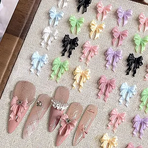 Украшения для ногтей Бантик Разные Цвета, 50 шт - Фото 1