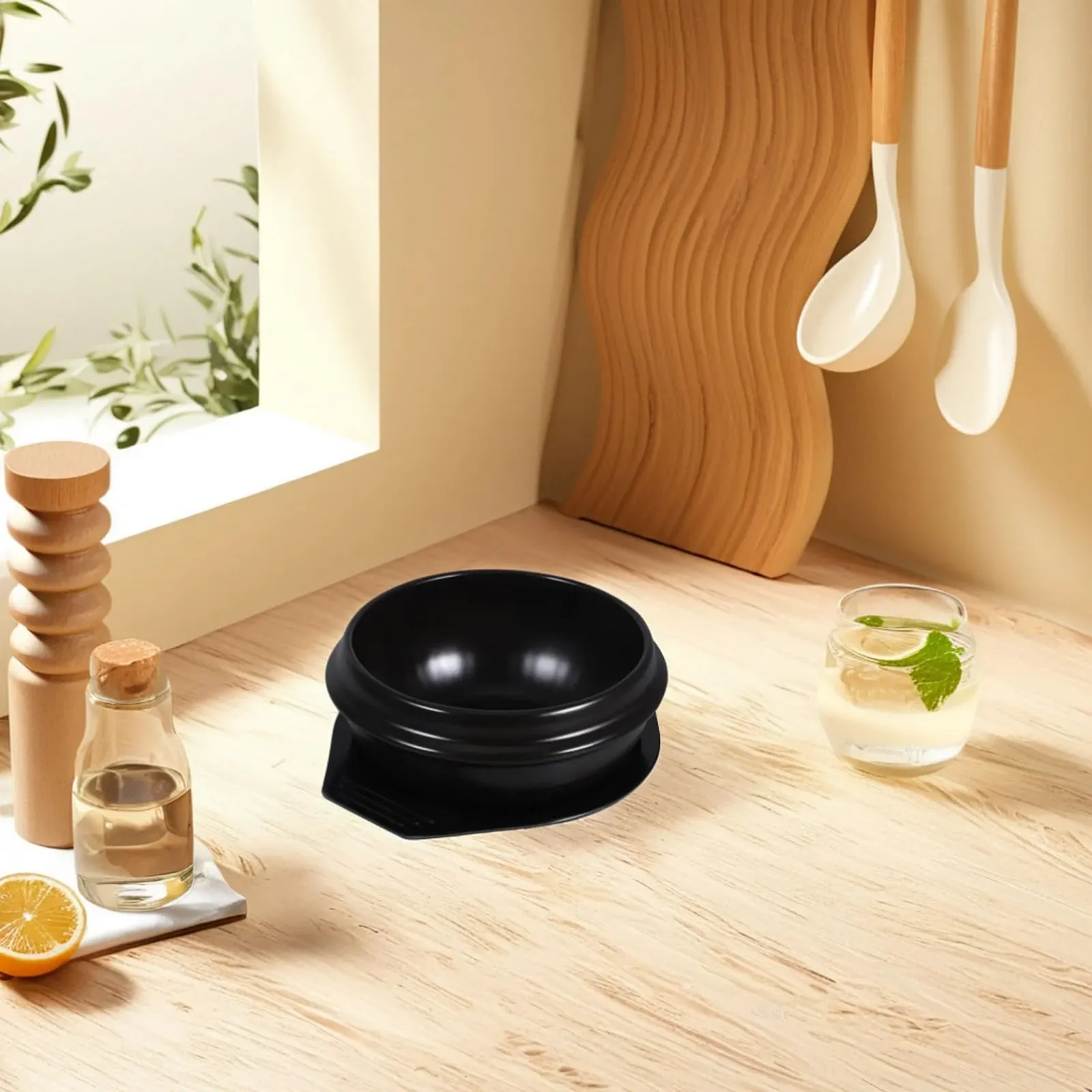 Кастрюля керамическая с подставкой для бибимбапа и супа, фото №6