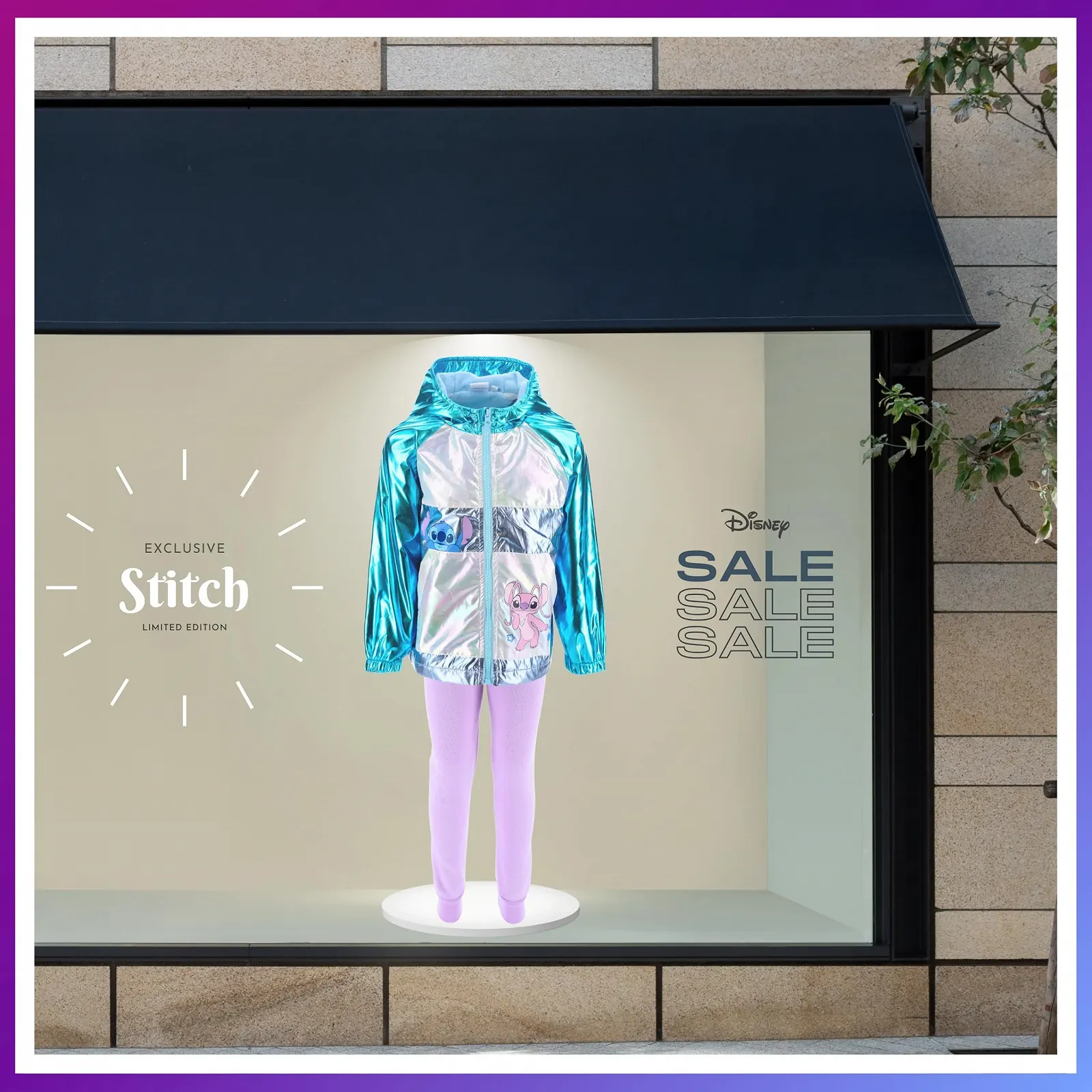 Куртка Disney Lilo and Stitch для дівчат, зимова куртка з ангелом і капюшоном Stitch, фото №4