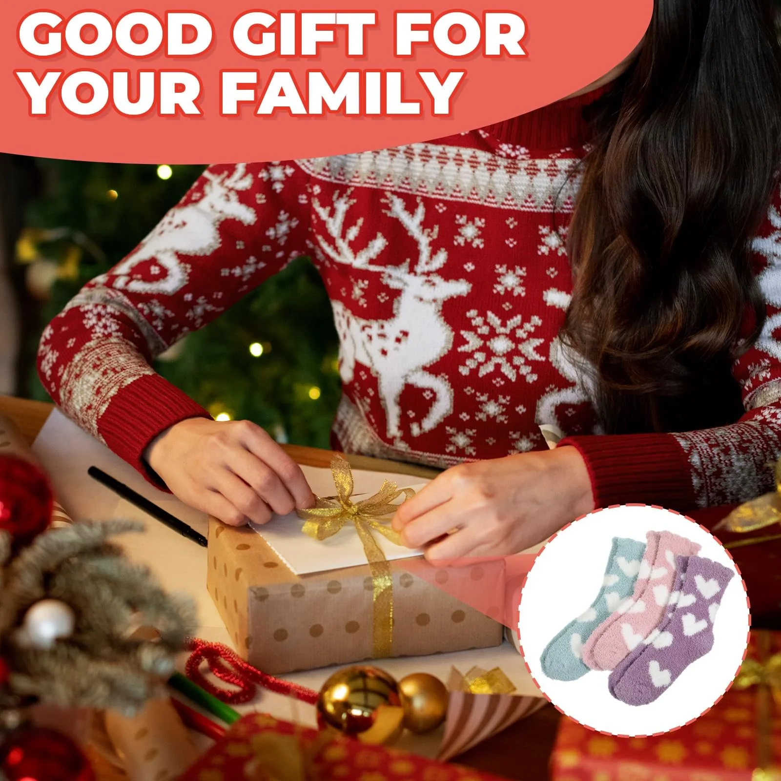 Шкарпетки Abeillo, 3 пари, Пухнасті шкарпетки з коралового флісу, фото №7