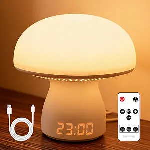 Настільна лампа LOMUG Mushroom Lamp Clock Timing USB - Фото 1
