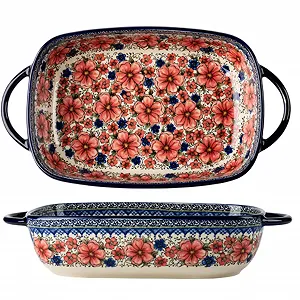 Форма для лазаньи Керамическая Прямоугольная С ручками 33,5 x 19 см 1,9 л - Фото 1