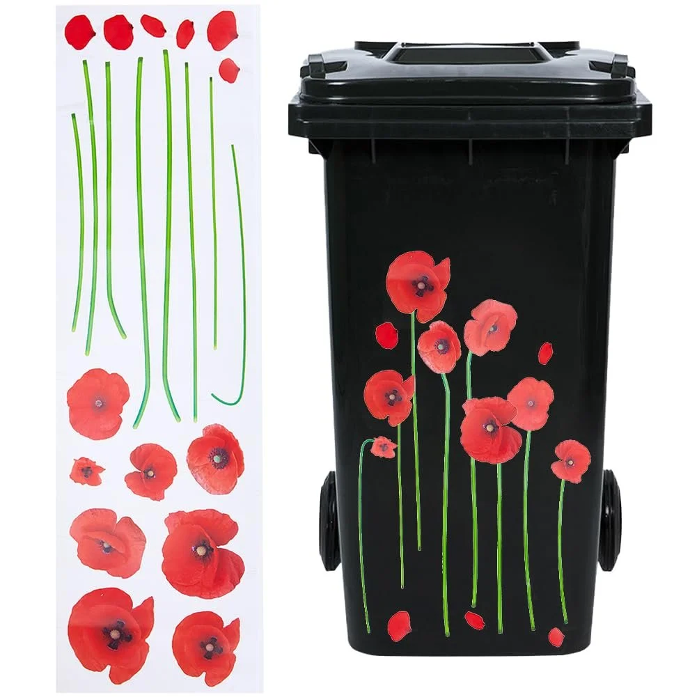 Наклейка на стіну GORGECRAFT Flower 70.6 x 20 см Червона, фото №1