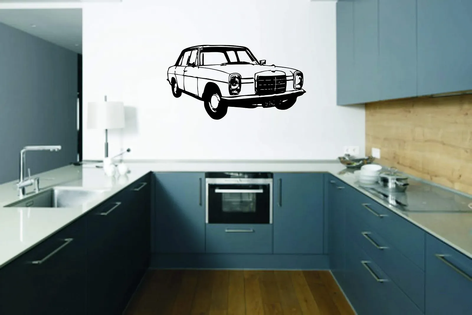 Наклейка на стену Mercedes-Benz Stroke Eight W 114 W 115 Тюнинг аксессуар, фото №2