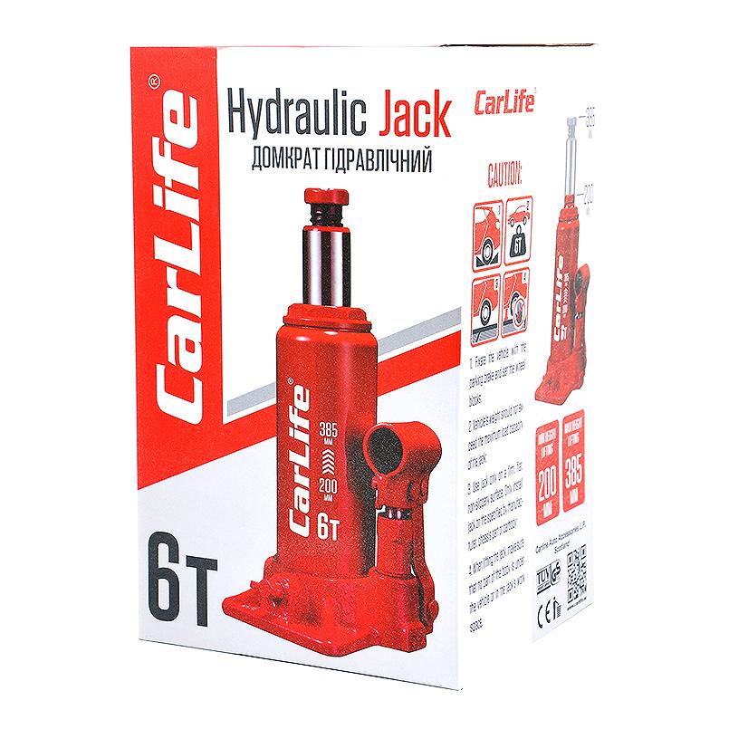 Гидравлический бутылочный домкрат 6т CarLife, фото №5