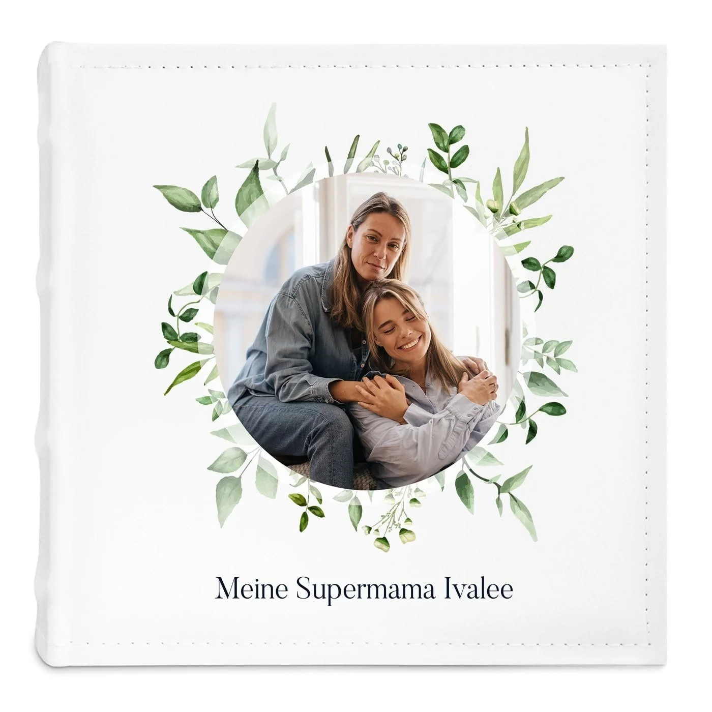 Альбом вкладыш Maverton с принтом - Фотоальбом на 200 фотографий 10 x 15 - 50 страниц - Размер: 21 x 22 см - Белый, фото №1