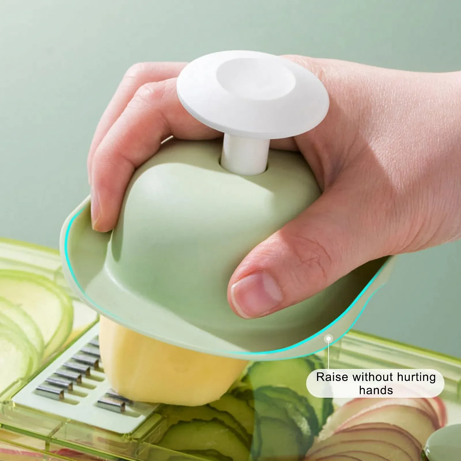 Овочерізка для кухні з контейнером для картоплі, моркви, фото №3