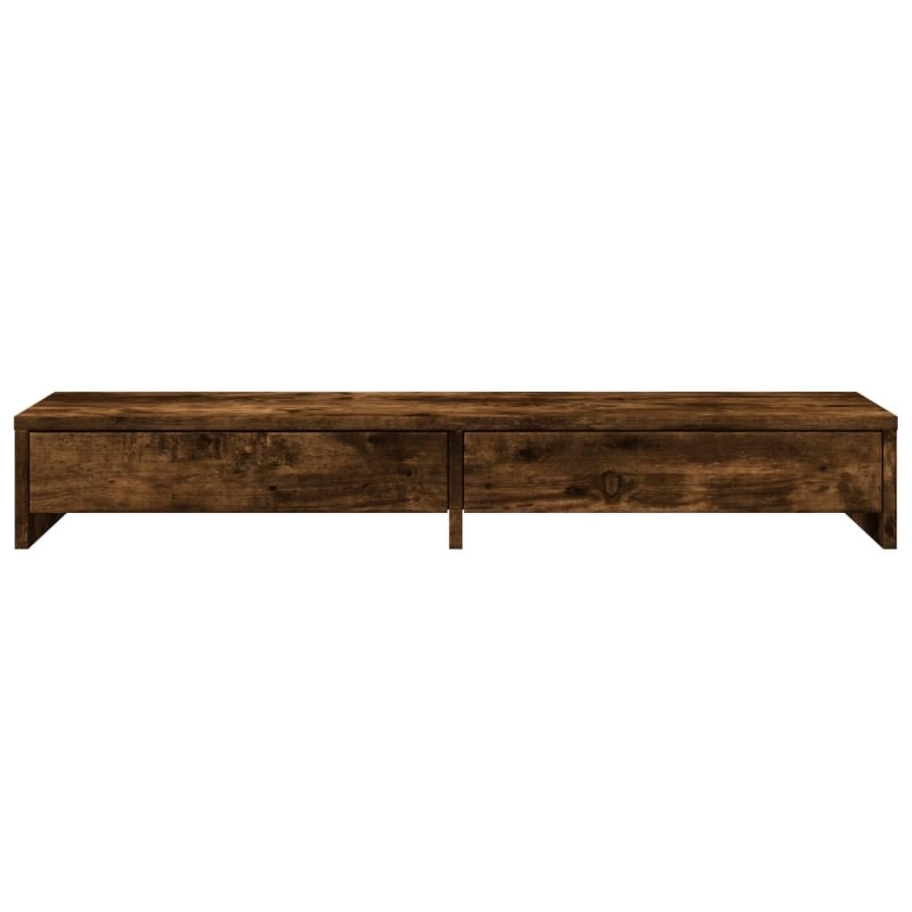 Підставка для монітора з шухлядами Smoked Oak 100 x 27 x 15 см, фото №4 Підставка для монітора з шухлядами Smoked Oak 100 x 27 x 15 см, фото №4
