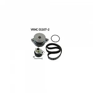 Водяний насос + комплект ременя ГРМ SKF VKMC 01107-2 для AUDI SEAT SKODA VW - Фото 1