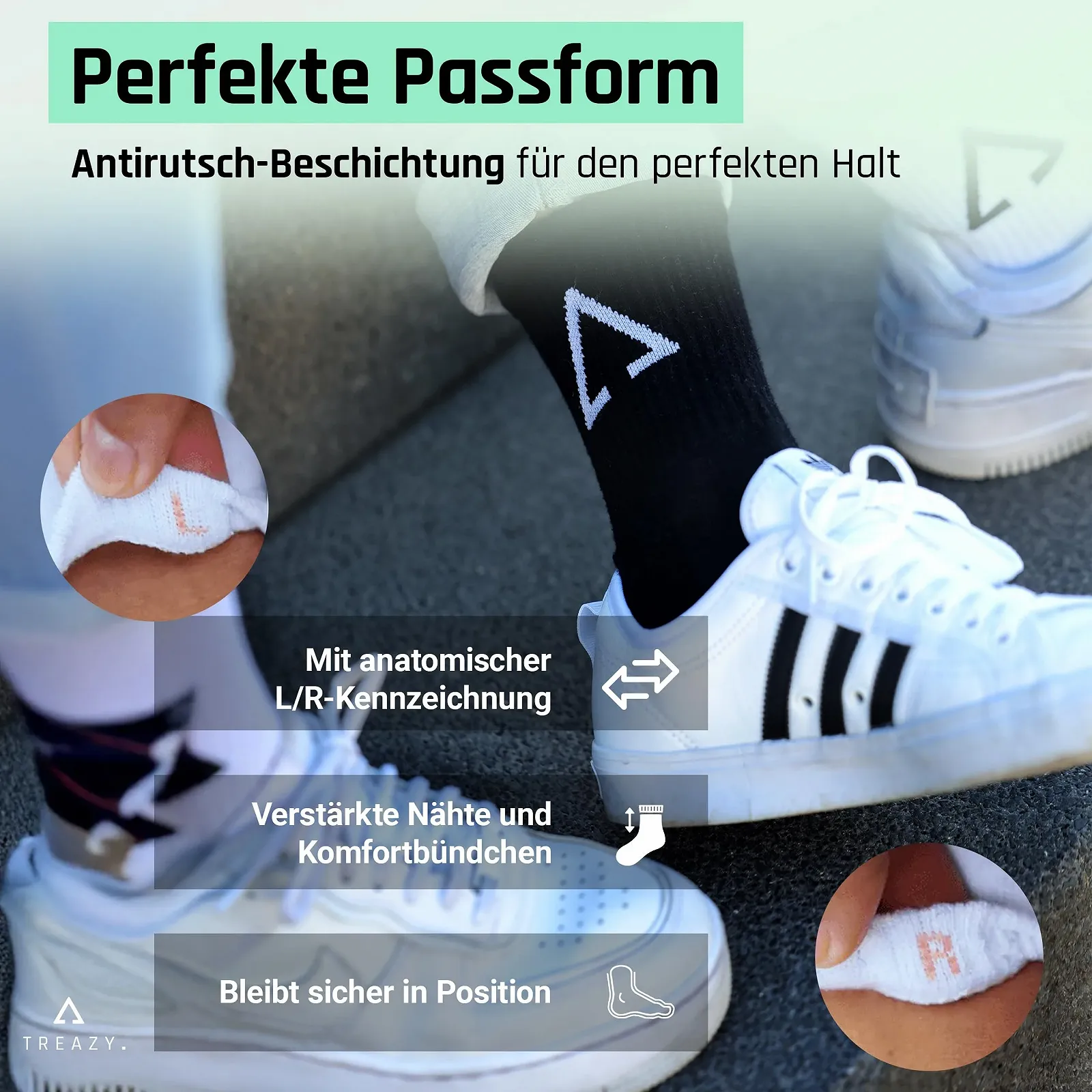 Шкарпетки Treazy Tennis Crew з органічної бавовни, фото №2