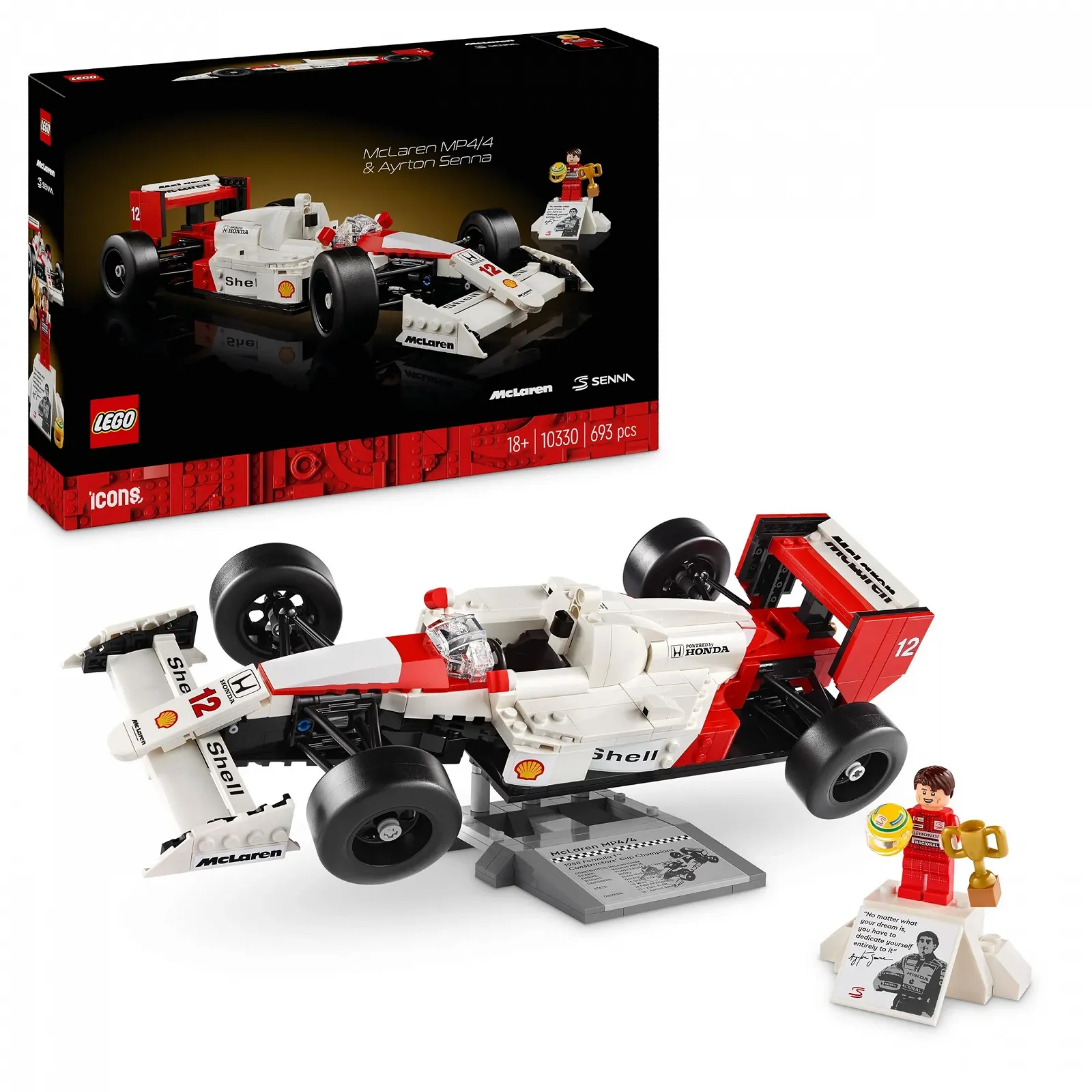 LEGO Icons McLaren MP4/4 & Ayrton Senna 10330, фото №1