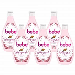 Бальзам для тела Bebe Soft Rich с пчелиным воском и маслом ши для сухой кожи 6 x 400 мл - Фото 1