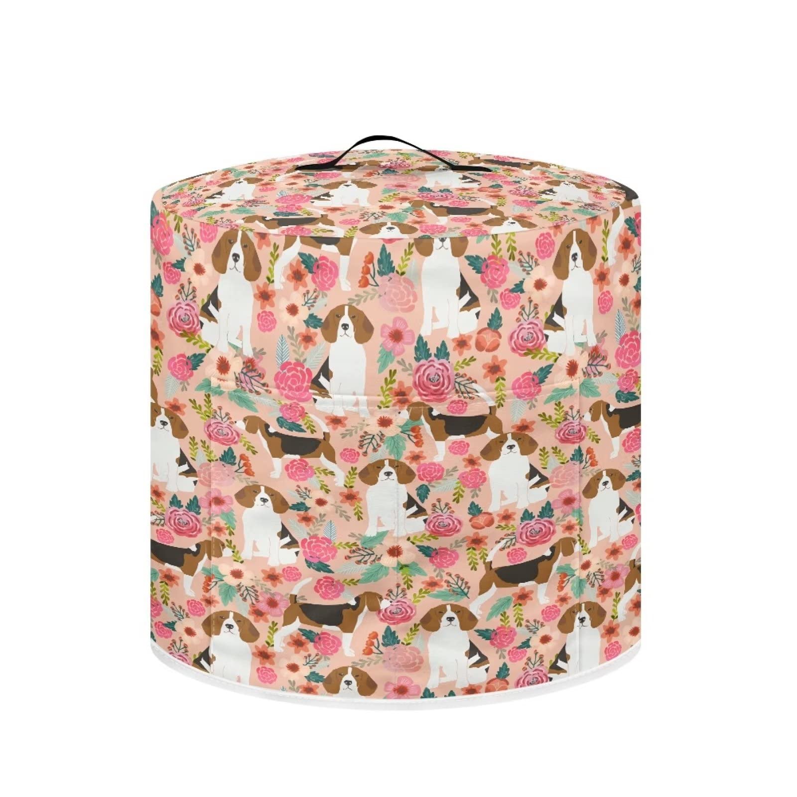 Чехол ZIATUBLES Slow Cooker Beagle Dog Floral Pattern 3 Quart, фото №1
