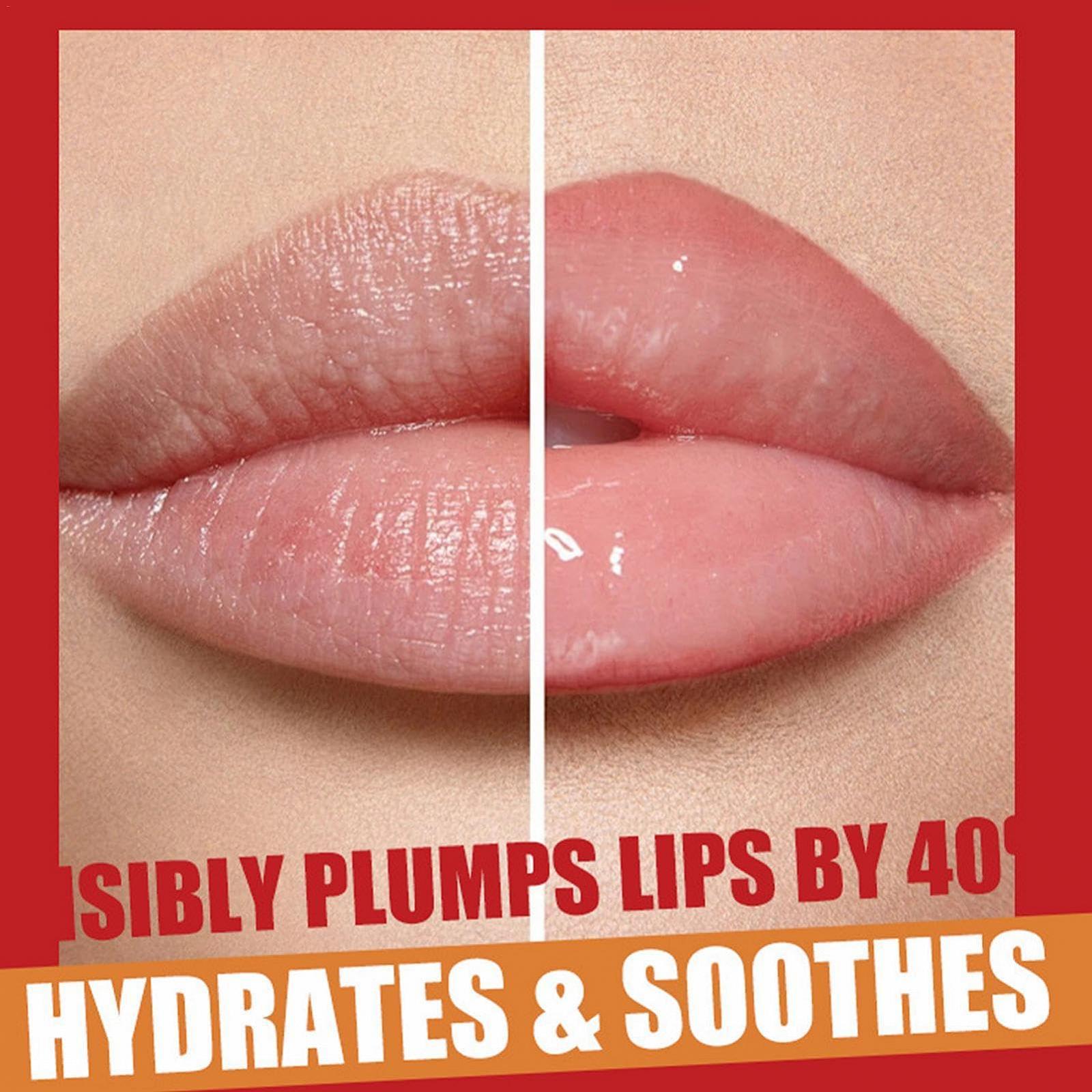 Набор Плампинг Lip Oil Shine увлажняющий блеск для губ с глиттером Прозрачный Инстант Lip Oil Lip Balm Lip Glaze набор для женщин, фото №3