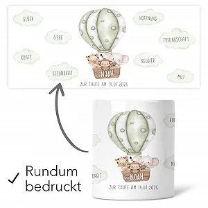 Скарбничка керамічна для хрещення 9,4х8 см зелена synthetic.ua - Фото 1