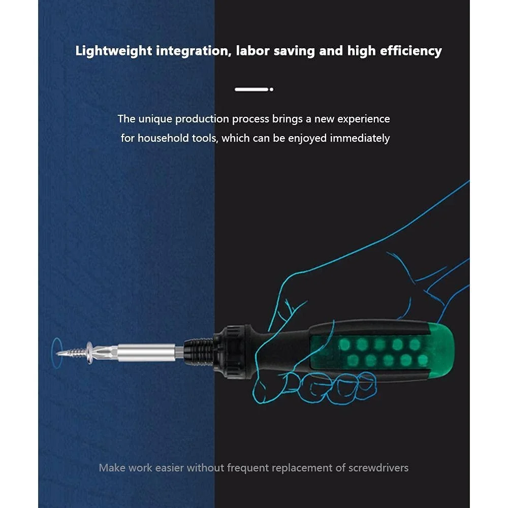 Викрутка з тріскачкою 11 в 1 Телескопічна викрутка з тріскачкою, фото №6