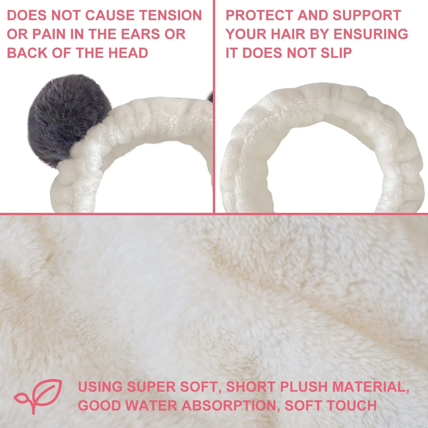 Плюшевые повязки для волос, фото №4