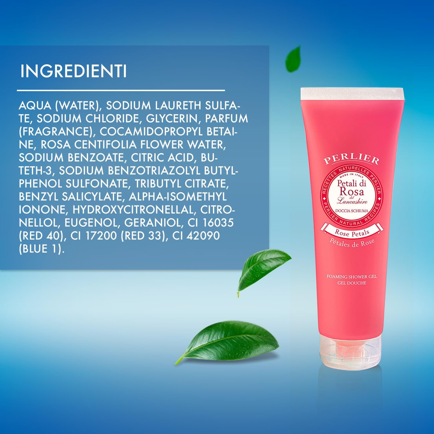 Піна для душу Perlier Rose Petals парфумована 250 мл туба, фото №4