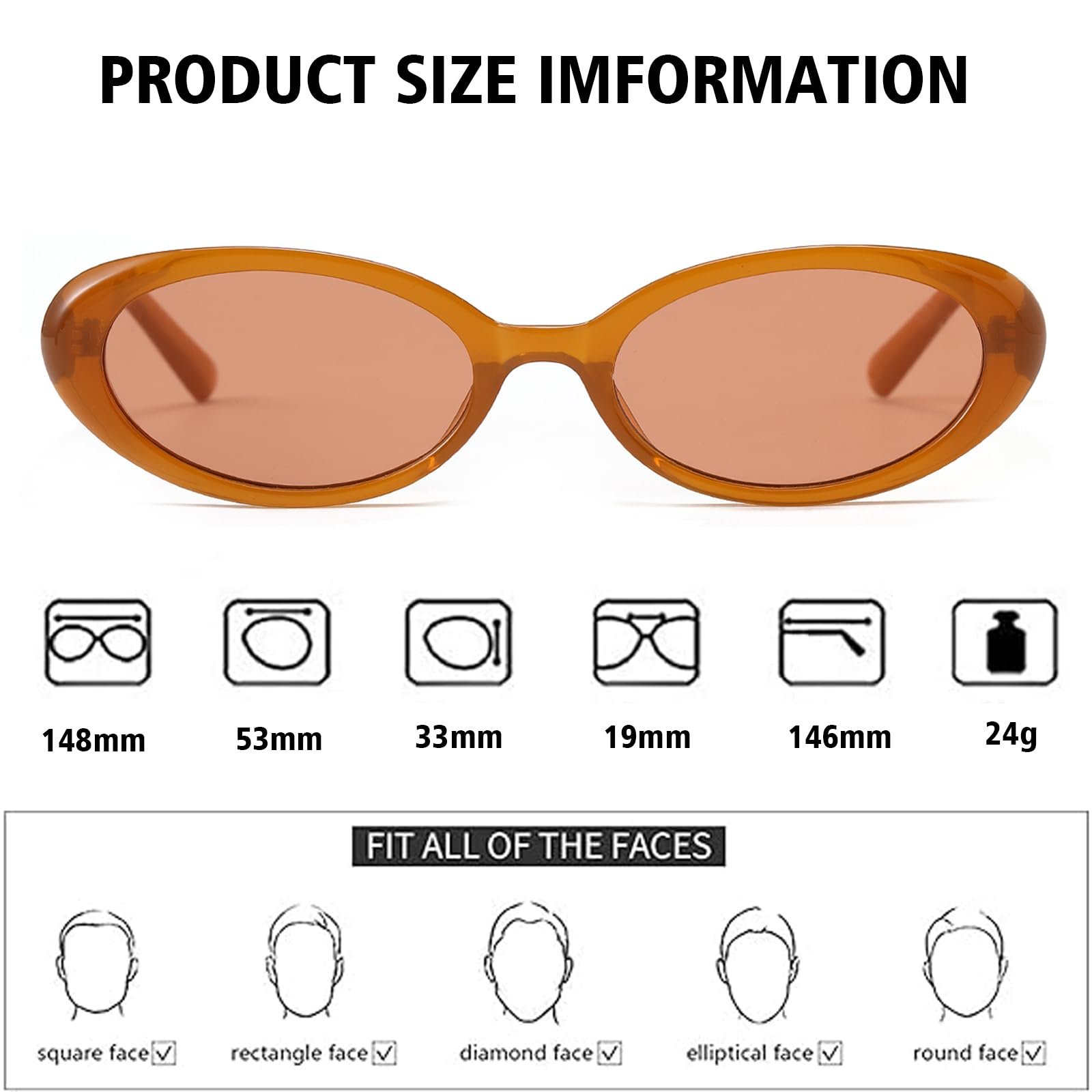 Овальні сонцезахисні окуляри Ggpyyon, жіночі, вінтажні, 90-х, ретро, модні, круглі, фото №5