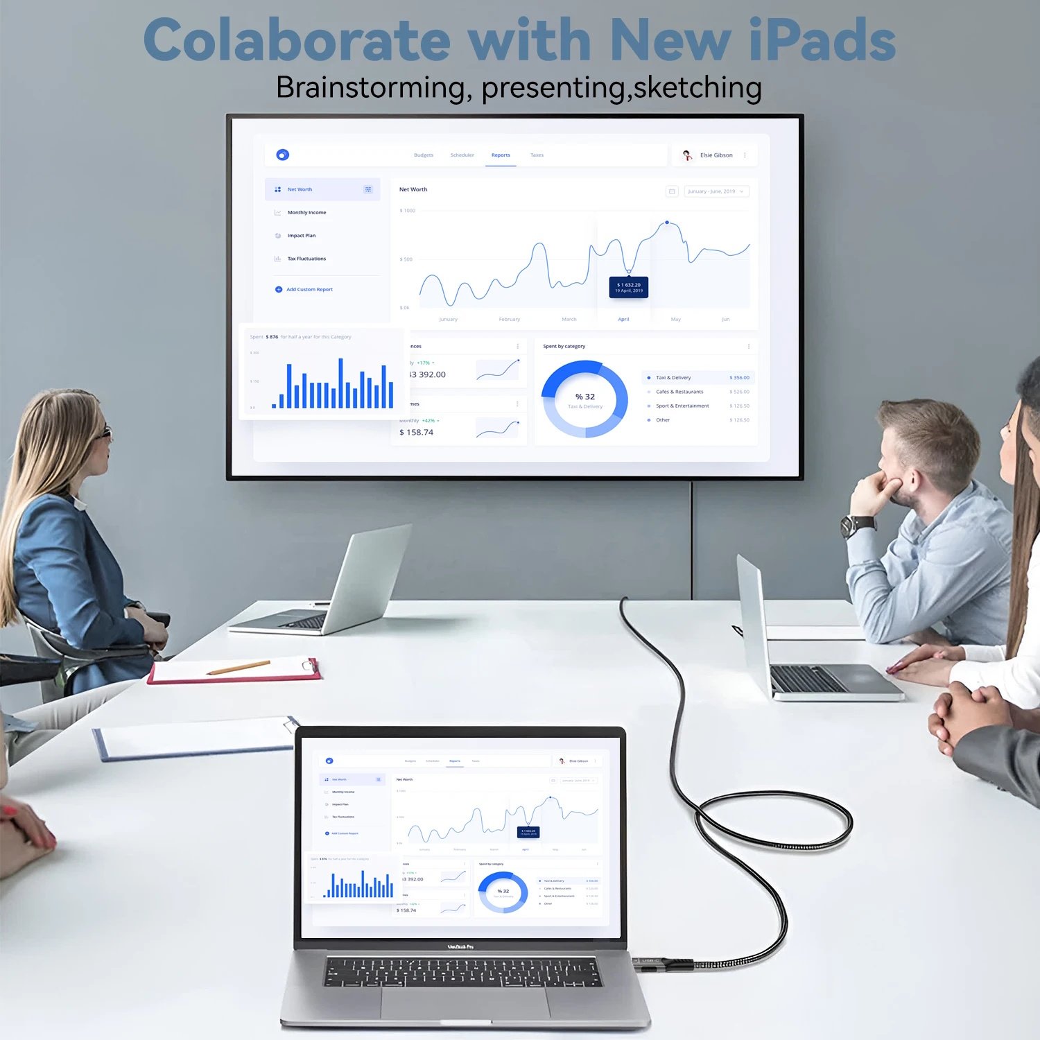 Кабель FDBRO перехідник USB-C to HDMI v2.1 8K 3m, фото №12