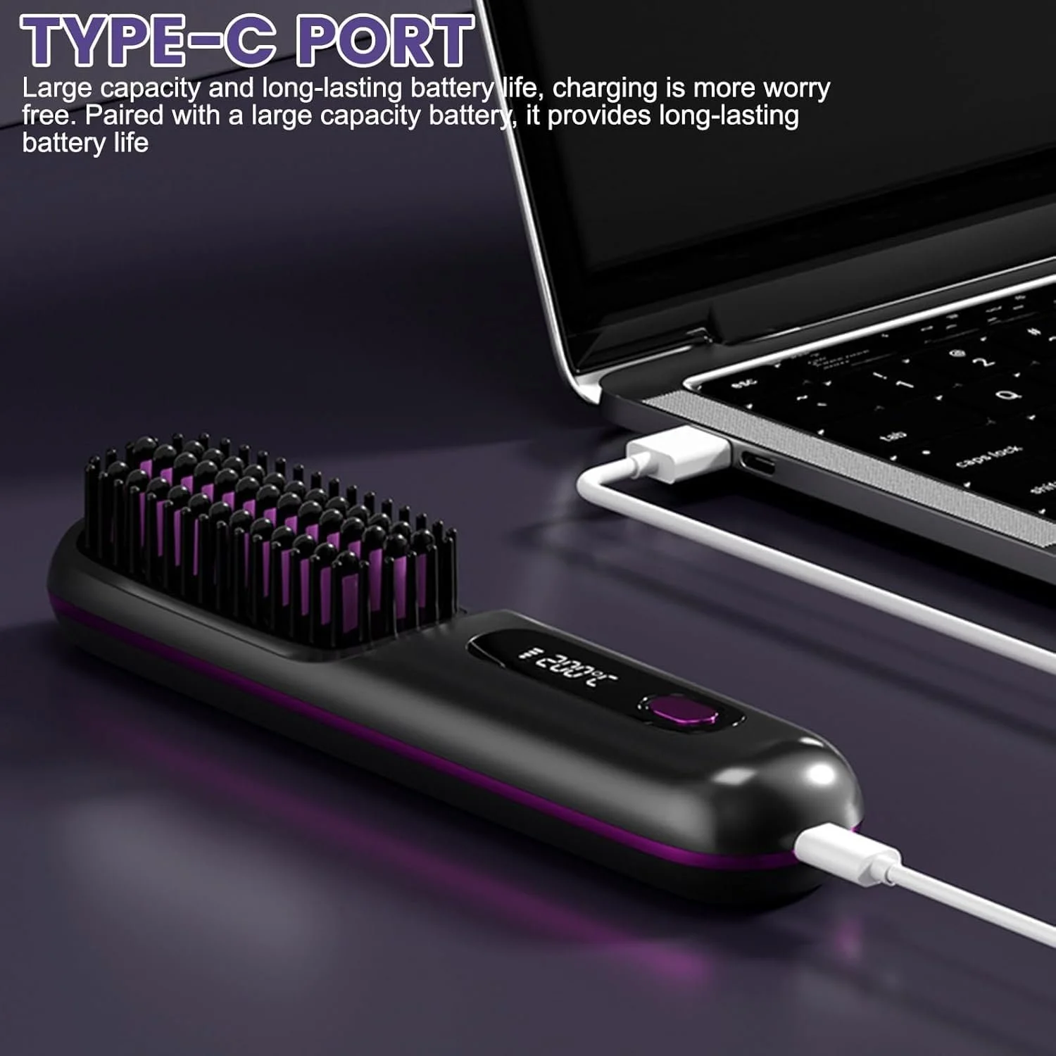 Випрямляч-щітка Go Brush Pro Бездротовий Міні Рожевий, фото №6 Випрямляч-щітка Go Brush Pro Бездротовий Міні Рожевий, фото №6
